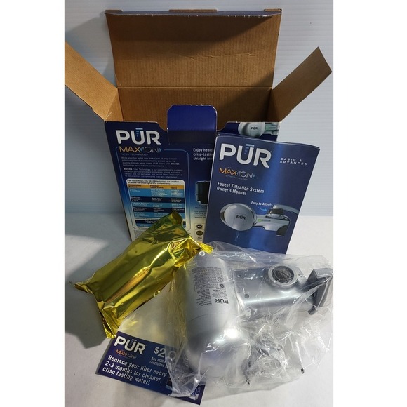 PUR Maxion Faucet Water Filter Filtration Reduces 99% Lead Silver Model PFM300V - Picture 6 of 6